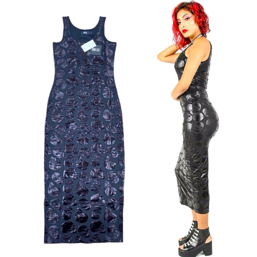 Iron Fist Skullz Club Maxi Dress Women Color Black Size M